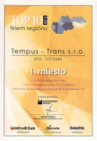 Tempus Trans, certifikát